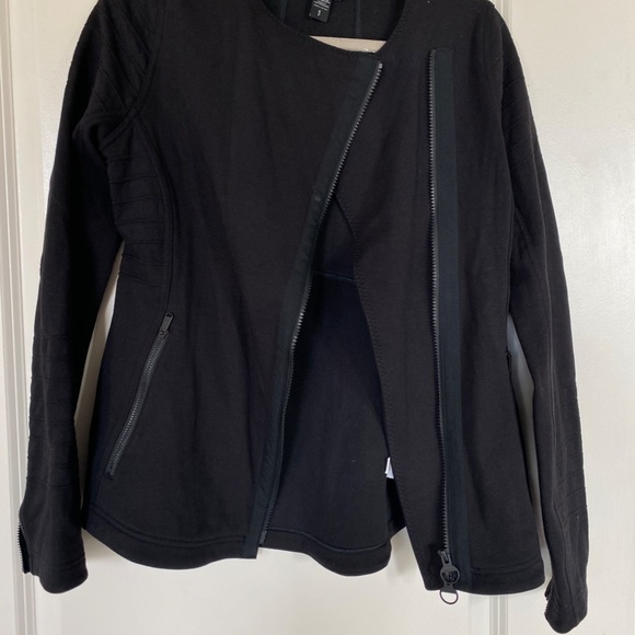 Athleta Black Zip-up Jacket Womens Size S/P - Picture 2 of 5